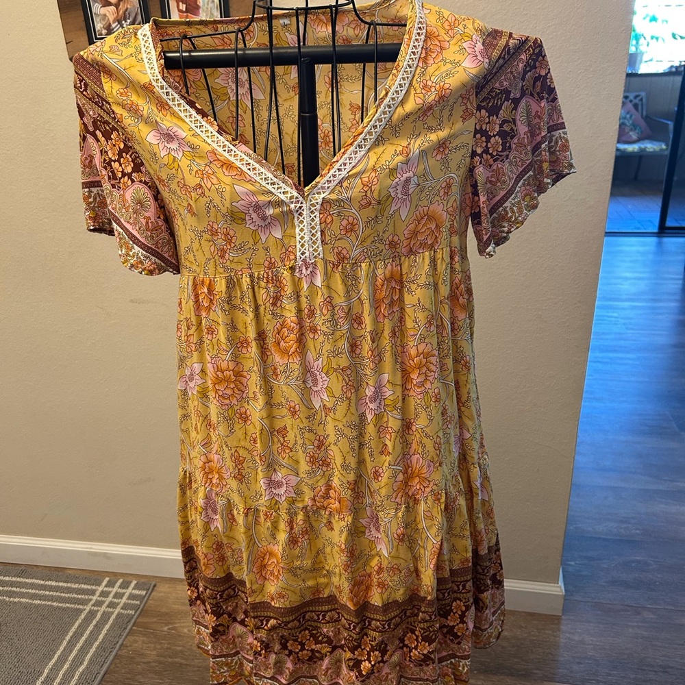 Floral V-Neck Women's Top